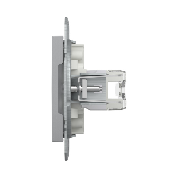 Розетка компьютерная SE EPH4700161 Asfora RJ45 кат.6e механизм алюминий в интернет магазине Stels.kz