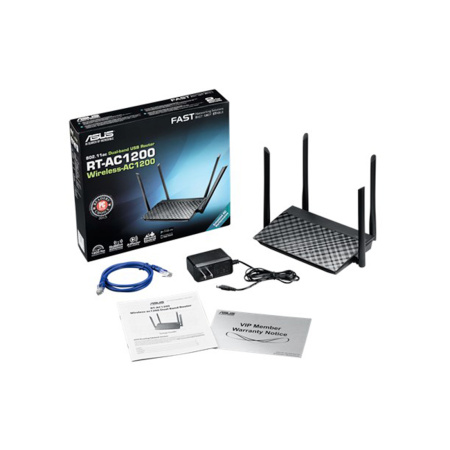 Маршрутизатор с беспроводной точкой доступа ASUS RT-AC1200 в интернет магазине Stels.kz