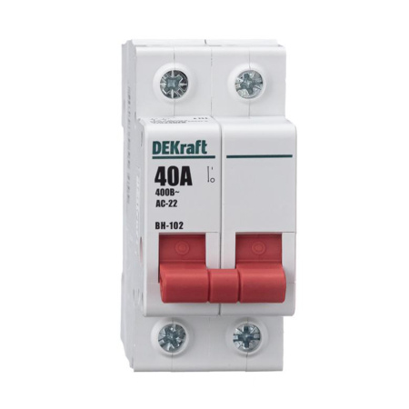 Выключатель нагрузки DEKraft 17024DEK ВН-102 2Р 40А в интернет магазине Stels.kz