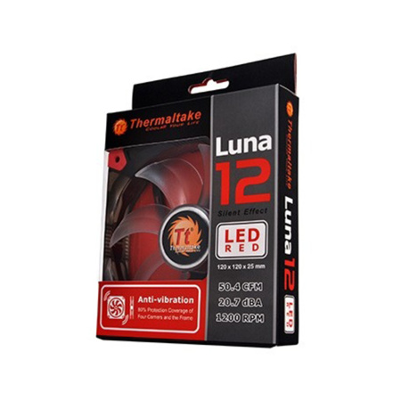 Кулер для компьютерного корпуса Thermaltake Luna 12 LED Red в интернет магазине Stels.kz