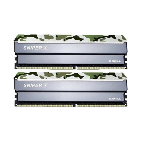 Комплект модулей памяти G.SKILL SniperX F4-3200C16D-16GSXFB DDR4 16GB (Kit 2x8GB) 3200MHz в интернет магазине Stels.kz