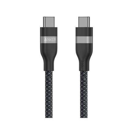Интерфейсный кабель Anker USB-C to USB-C Cable 1М, 240W, (A82E2H11) Черный в интернет магазине Stels.kz