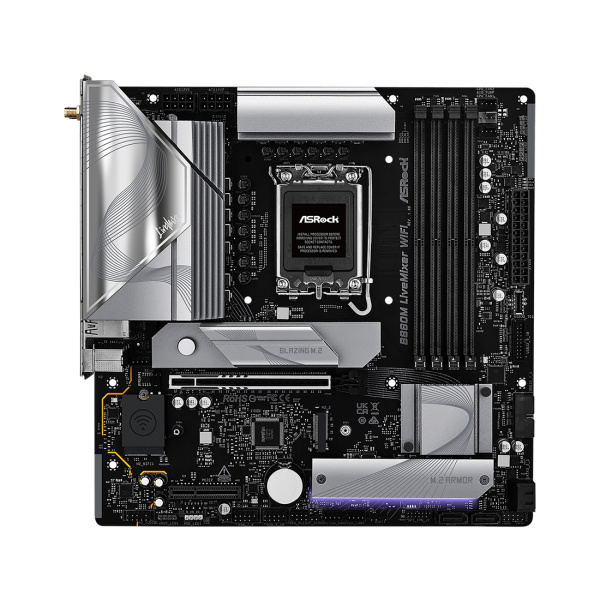 Купить не дорого Материнская плата ASRock B860M LIVEMIXER WIFI в интернет магазине Stels.kz Материнская плата ASRock B860M LIVEMIXER WIFI в интернет магазине Stels.kz