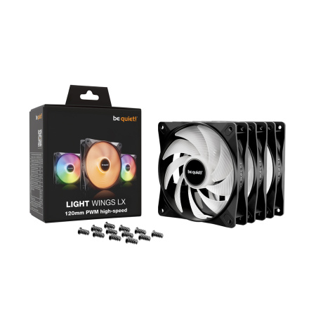 Вентилятор для компьютерного корпуса Bequiet! Light Wings LX 120mm PWM high-speed Triple pack в интернет магазине Stels.kz
