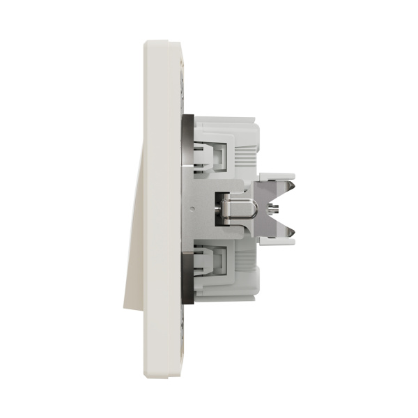 Выключатель одноклавишный SE EPH0500123 Asfora перекрестный в сборе кремовый в интернет магазине Stels.kz