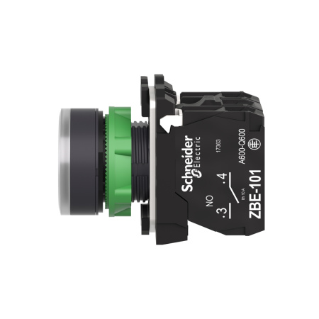 Кнопка SE XB5AW31B5 22мм 24В с подсветкой белая в интернет магазине Stels.kz