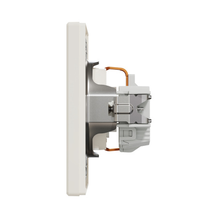 Розетка с заземлением со шторками SE EPH2900223 Asfora 16А в сборе винт. клеммы кремовый в интернет магазине Stels.kz