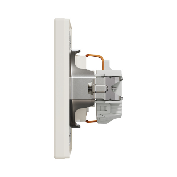 Розетка с заземлением со шторками SE EPH2900223 Asfora 16А в сборе винт. клеммы кремовый в интернет магазине Stels.kz