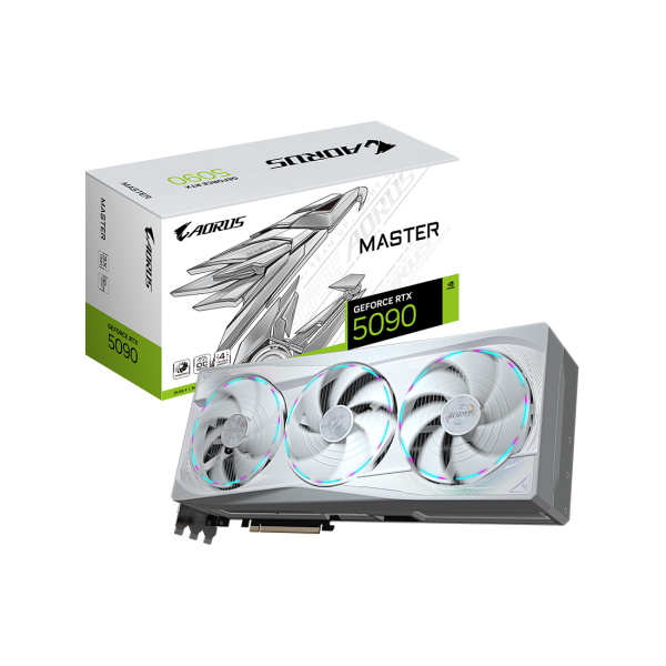 Купить не дорого Видеокарта Gigabyte (GV-N5090AORUSM ICE-32GD) RTX5090 AORUS MASTER ICE 32G в интернет магазине Stels.kz Видеокарта Gigabyte (GV-N5090AORUSM ICE-32GD) RTX5090 AORUS MASTER ICE 32G в интернет магазине Stels.kz