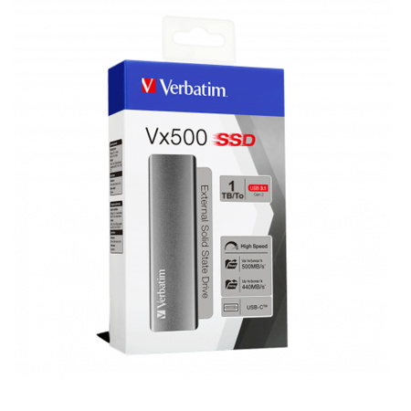 Внешний SSD диск Verbatim VX500 47444 1TB Серый в интернет магазине Stels.kz
