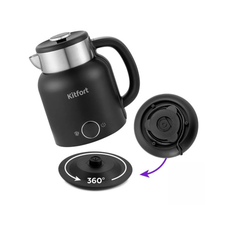 Чайник электрический Kitfort КТ-6196-1 черный в интернет магазине Stels.kz