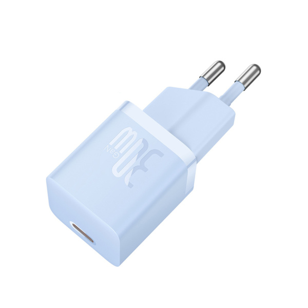 Адаптер питания Baseus GaN5 (mini) 1C 30W Blue (P10110902313-00) в интернет магазине Stels.kz