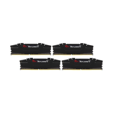 Комплект модулей памяти G.SKILL RipjawsV F4-3200C16Q-32GVKB DDR4 32GB (Kit 4x8GB) 3200MHz в интернет магазине Stels.kz