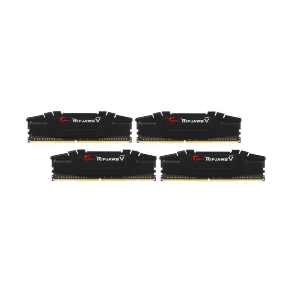 Комплект модулей памяти G.SKILL RipjawsV F4-3200C16Q-32GVKB DDR4 32GB (Kit 4x8GB) 3200MHz в интернет магазине Stels.kz