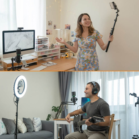 Кольцевая светодиодная лампа Streamplify Light 14 в интернет магазине Stels.kz