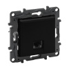 Информационная розетка одинарная Niloe Step RJ45 Кат.6e UTP Чёрный