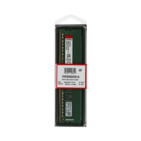 Купить не дорого Модуль памяти Kingston KVR32N22D8/16WP DDR4 16GB 3200MHz в интернет магазине Stels.kz Модуль памяти Kingston KVR32N22D8/16WP DDR4 16GB 3200MHz в интернет магазине Stels.kz