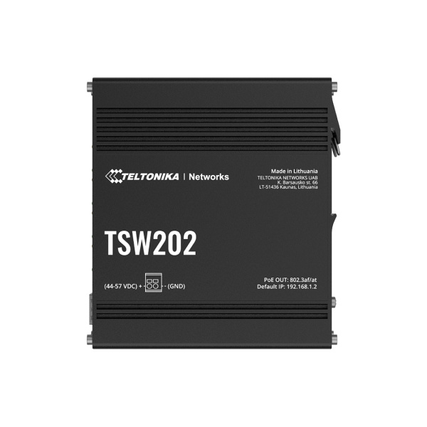 Сетевой шлюз Teltonika TSW202 POE+ L2 MANAGED SWITCH 8 GBE, 2 S