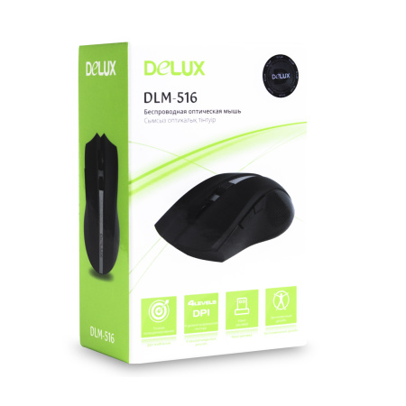 Компьютерная мышь Delux DLM-516OGB в интернет магазине Stels.kz