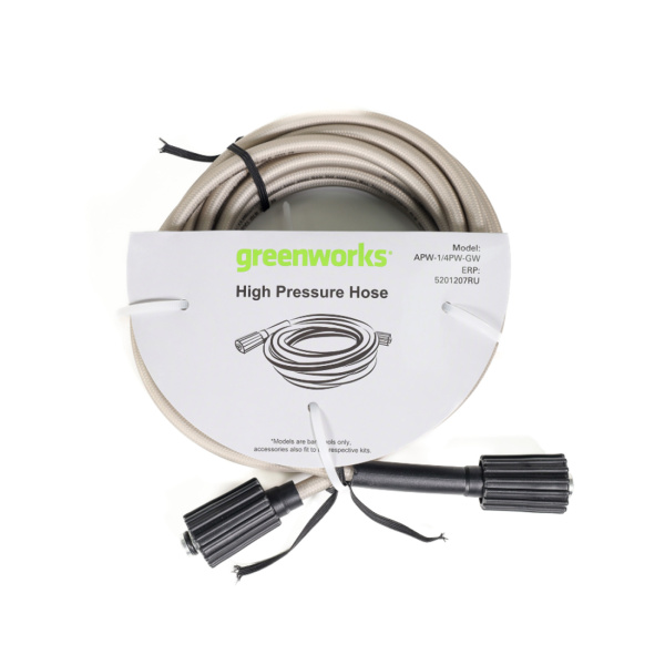 Шланг для мойки высокого давления Greenworks 5201207 7.6 м 140 бар Шланг для мойки высокого давления Greenworks 5201207 7.6 м 140 бар