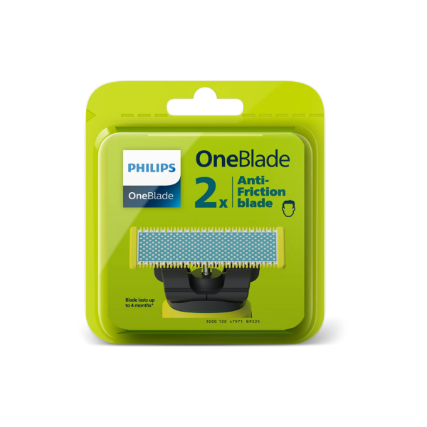 Купить не дорого Сменные антифрикционные лезвия Philips для OneBlade QP225/50 2 шт в интернет магазине Stels.kz Сменные антифрикционные лезвия Philips для OneBlade QP225/50 2 шт в интернет магазине Stels.kz