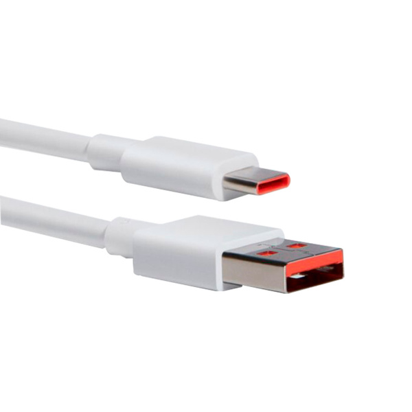 Интерфейсный кабель Xiaomi 6A Type-A to Type-C Cable Белый в интернет магазине Stels.kz