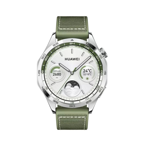 Смарт часы Huawei Watch GT 4 PNX-B19 46mm Green Woven Strap в интернет магазине Stels.kz
