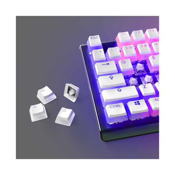 Купить не дорого Набор кнопок на клавиатуру Steelseries PrismCAPS White- US (White) в интернет магазине Stels.kz Набор кнопок на клавиатуру Steelseries PrismCAPS White- US (White) в интернет магазине Stels.kz