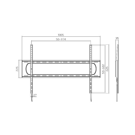 Кронштейн XG W-60120F для ТВ и мониторов 60"-120" в интернет магазине Stels.kz