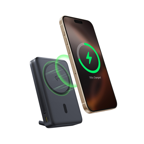 Портативный внешний аккумулятор Baseus Nomos Qi2 10000mAh 45W Black (P10078800123-01) в интернет магазине Stels.kz