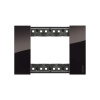 Рамка декоративная Bticino KA4803DG Living Now 3 модуля "Ночь"
