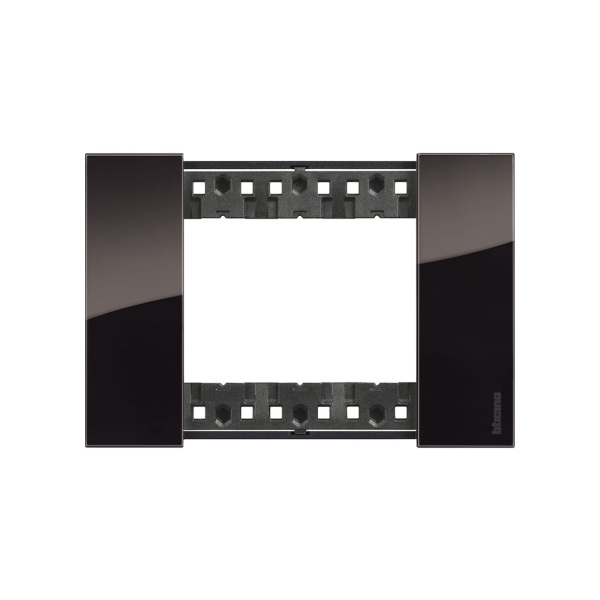 Рамка декоративная Bticino KA4803DG Living Now 3 модуля "Ночь"