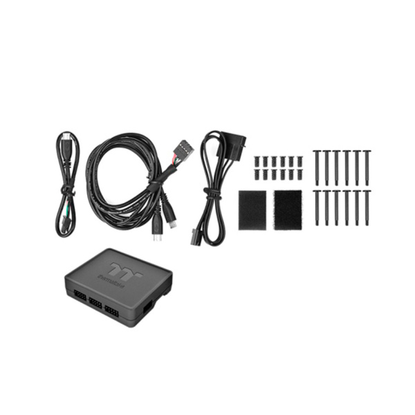 Кулер для компьютерного корпуса Thermaltake Riing Quad 12 RGB White (3-Fan Pack) в интернет магазине Stels.kz