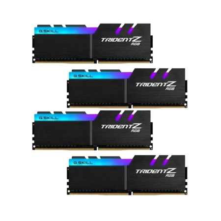 Комплект модулей памяти G.SKILL TridentZ RGB F4-3600C19Q-32GTZRB DDR4 32GB (Kit 4x8GB) 3600MHz в интернет магазине Stels.kz