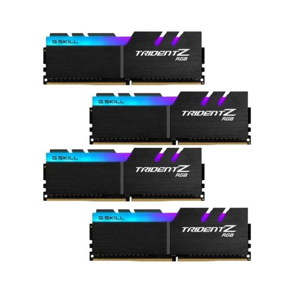 Комплект модулей памяти G.SKILL TridentZ RGB F4-3600C19Q-32GTZRB DDR4 32GB (Kit 4x8GB) 3600MHz в интернет магазине Stels.kz