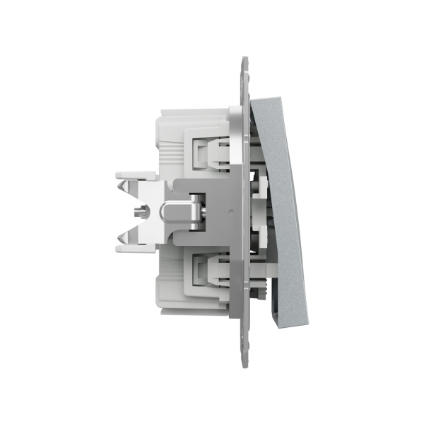 Выключатель одноклавишный SE EPH0100161 Asfora 10AX механизм быстрозажимной алюминий в интернет магазине Stels.kz