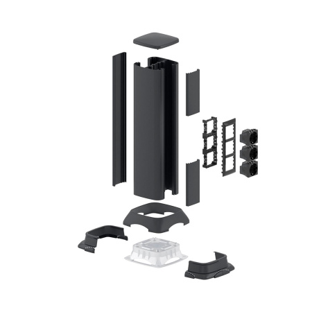 Алюминиевая колонна DKC 19553 0.5м черный в интернет магазине Stels.kz