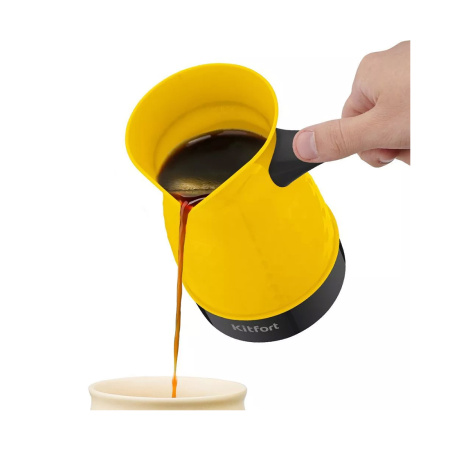 Электрическая турка Kitfort КТ-7130-1 черно-желтый в интернет магазине Stels.kz