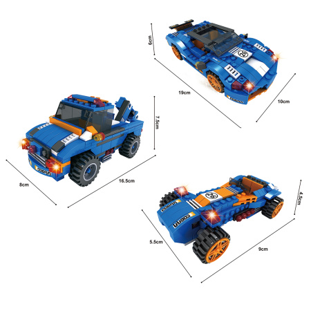 Игровой конструктор Keyixing 25621 ГОНКА (317 деталей в наборе) в интернет магазине Stels.kz
