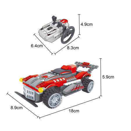 Игровой конструктор Keyixing 20111 ГОНКА (185 деталей в наборе) в интернет магазине Stels.kz