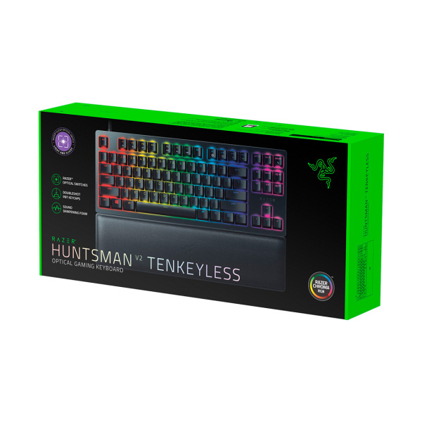 Купить не дорого Клавиатура Razer Huntsman V2 Tenkeyless (Purple Switch) в интернет магазине Stels.kz Клавиатура Razer Huntsman V2 Tenkeyless (Purple Switch) в интернет магазине Stels.kz