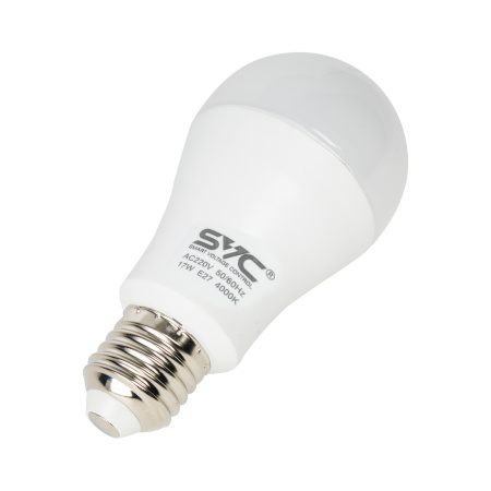 Лампа светодиодная SVC LED A60-17W-E27-4000K Нейтральный в интернет магазине Stels.kz