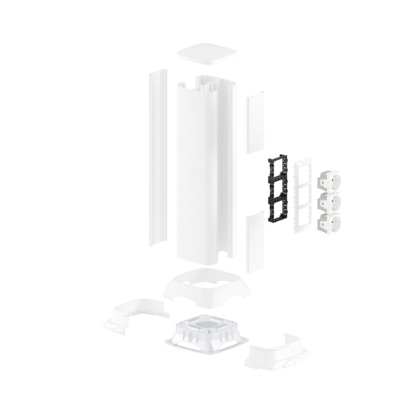 Алюминиевая колонна DKC 19552 0.5м белый в интернет магазине Stels.kz