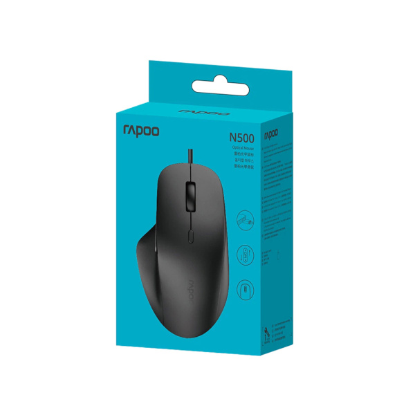 Компьютерная мышь Rapoo N500 Чёрный в интернет магазине Stels.kz