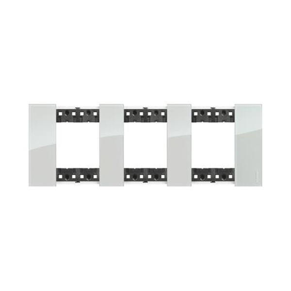 Рамка декоративная Bticino KA4802M3DA Living Now 3 поста 6 модулей Небо