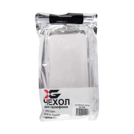 Чехол для телефона X-Game XG-TR09 для POCO X3/X3 Pro Прозрачный с Бортами в интернет магазине Stels.kz