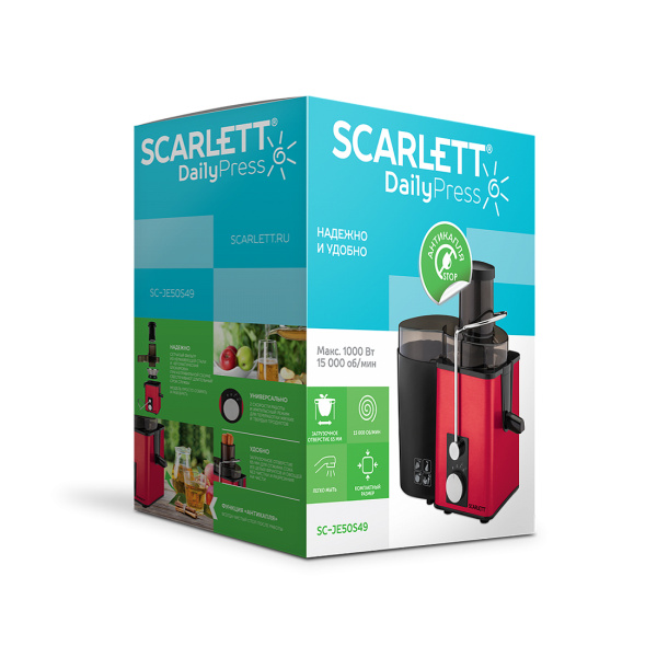 Купить не дорого Соковыжималка центробежная Scarlett SC-JE50S49 в интернет магазине Stels.kz Соковыжималка центробежная Scarlett SC-JE50S49 в интернет магазине Stels.kz