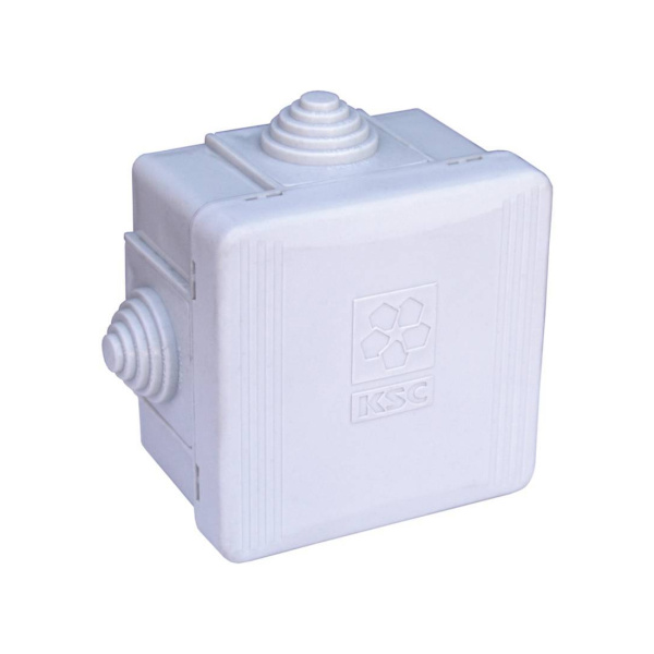 Коробка распаячная KSC 11-302 65х65х40 для открытого монтажа IP55 Коробка распаячная KSC 11-302 65х65х40 для открытого монтажа IP55