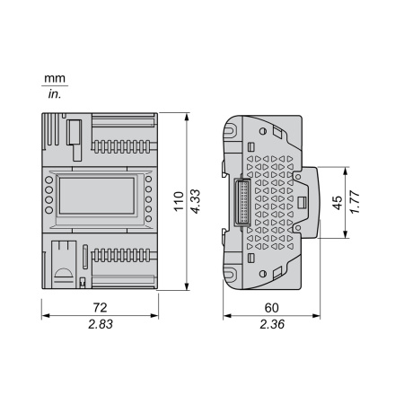 ПЛК М172 SE TM172ODM18R M172 дисплей 18 I/O 2 MODBUS в интернет магазине Stels.kz