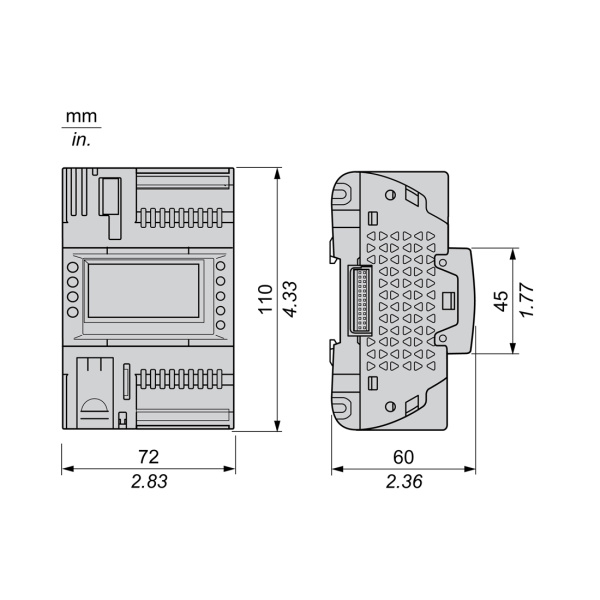 ПЛК М172 SE TM172ODM18R M172 дисплей 18 I/O 2 MODBUS в интернет магазине Stels.kz